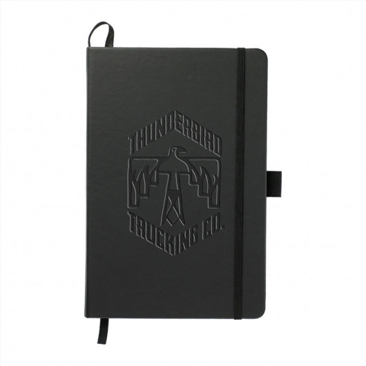 Promotional Combat Recycled A5 Notebooks Black Front
